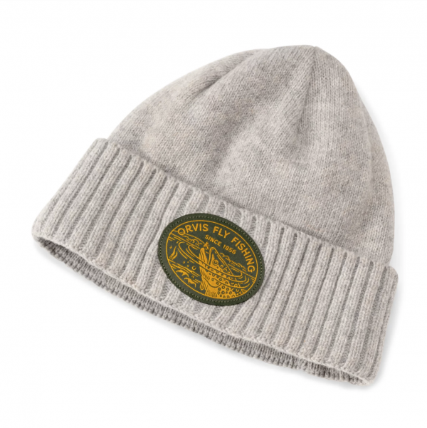 Recycled Wool-Blend Beanie -Grey-